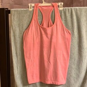 Pink Lululemon swiftly tech racerback tank